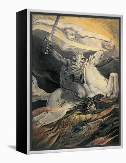 Death on a Pale Horse, C.1800-William Blake-Framed Premier Image Canvas