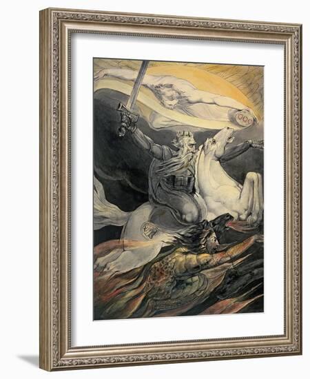 Death on a Pale Horse, C.1800-William Blake-Framed Giclee Print