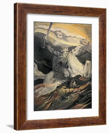 Death on a Pale Horse, C.1800-William Blake-Framed Giclee Print