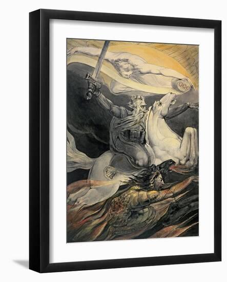 Death on a Pale Horse, C.1800-William Blake-Framed Giclee Print