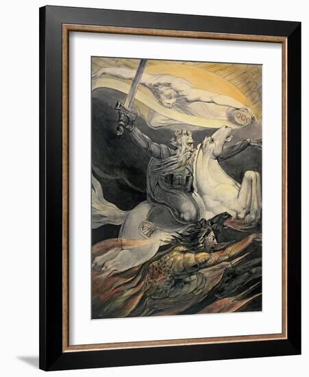 Death on a Pale Horse, C.1800-William Blake-Framed Giclee Print