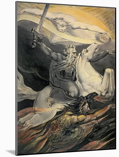 Death on a Pale Horse, C.1800-William Blake-Mounted Giclee Print