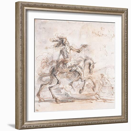 Death on the Battlefield-Stefano Della Bella-Framed Giclee Print