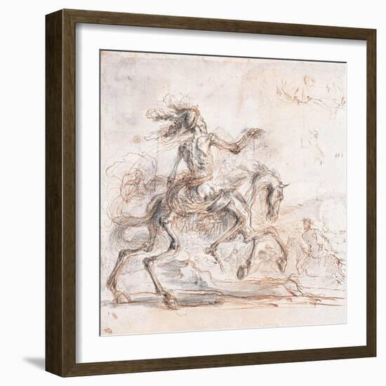 Death on the Battlefield-Stefano Della Bella-Framed Giclee Print