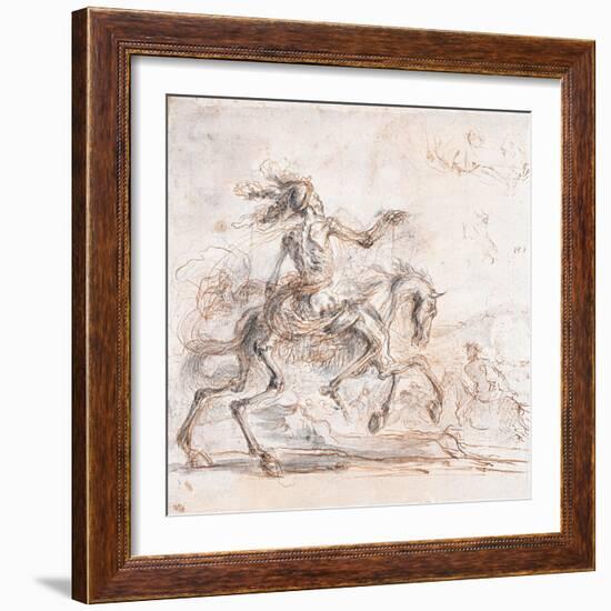 Death on the Battlefield-Stefano Della Bella-Framed Giclee Print