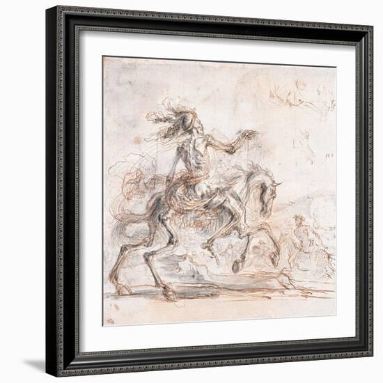 Death on the Battlefield-Stefano Della Bella-Framed Giclee Print