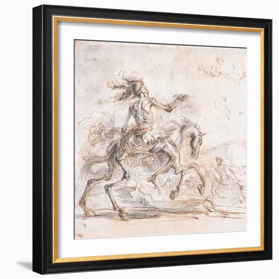 Death on the Battlefield-Stefano Della Bella-Framed Giclee Print