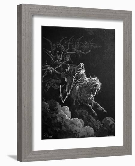 Death on the Pale Horse by Gustave Dore-Philip Gendreau-Framed Giclee Print