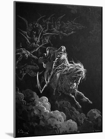 Death on the Pale Horse by Gustave Dore-Philip Gendreau-Mounted Giclee Print