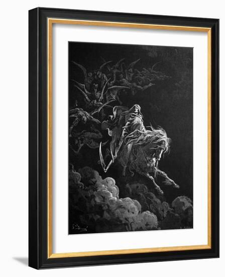 Death on the Pale Horse by Gustave Dore-Philip Gendreau-Framed Giclee Print