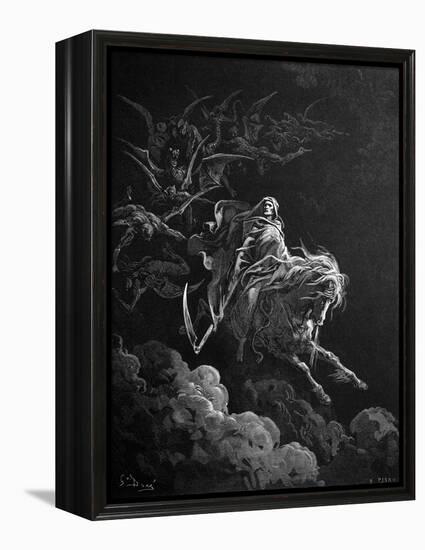 Death on the Pale Horse by Gustave Dore-Philip Gendreau-Framed Premier Image Canvas