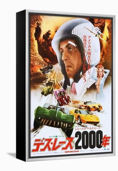 Death Race 2000, Japanese Poster Art, Sylvester Stallone, 1975-null-Framed Stretched Canvas