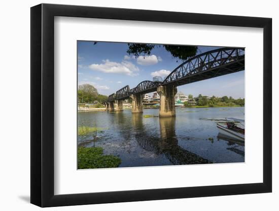 Death Railway Bridge, Bridge over River Kwai, Kanchanaburi, Thailand, Southeast Asia, Asia-Frank Fell-Framed Photographic Print