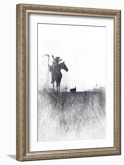 Death rides a horse-Alex Cherry-Framed Art Print