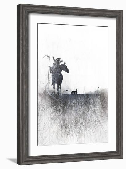 Death rides a horse-Alex Cherry-Framed Art Print