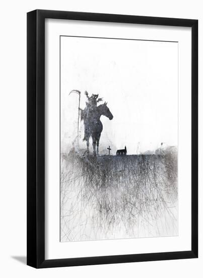 Death rides a horse-Alex Cherry-Framed Art Print