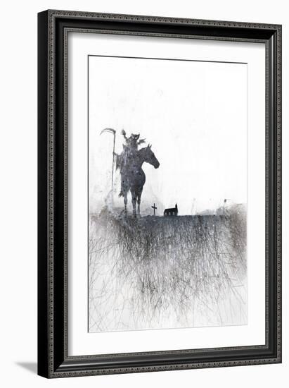 Death rides a horse-Alex Cherry-Framed Art Print