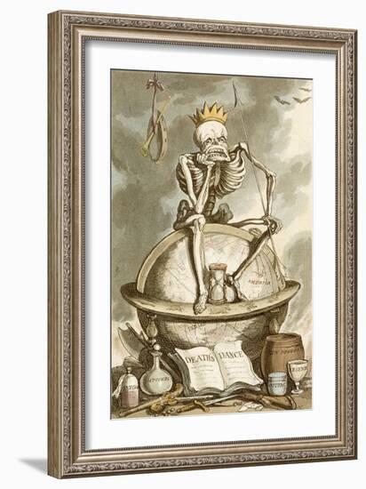 Death's Dance-Thomas Rowlandson-Framed Giclee Print