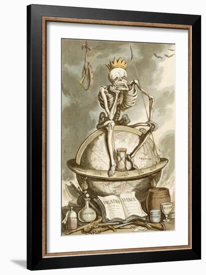 Death's Dance-Thomas Rowlandson-Framed Giclee Print