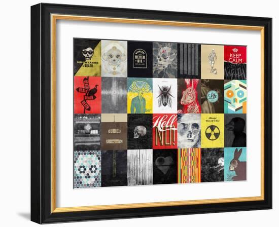 Death Skulls-Hannes Beer-Framed Art Print