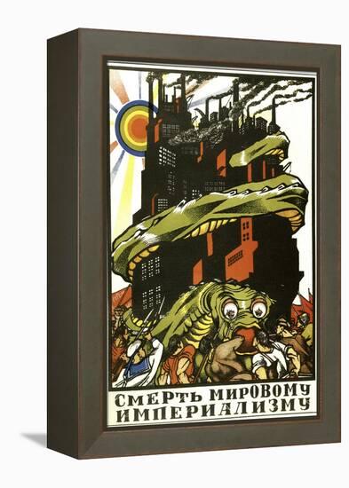 Death to World Imperialism, Poster, 1919-Dmitriy Stakhievich Moor-Framed Premier Image Canvas