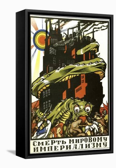 Death to World Imperialism, Poster, 1919-Dmitriy Stakhievich Moor-Framed Premier Image Canvas