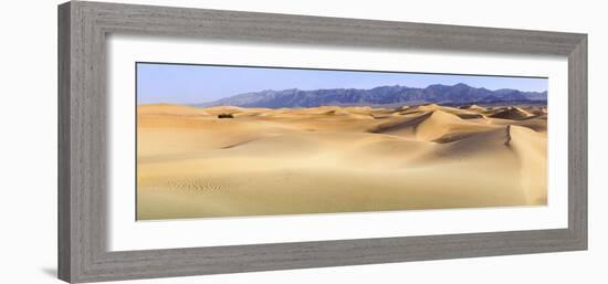 Death Valley. Landscape of Mesquite Flats Sand Dunes.-Janet Muir-Framed Photographic Print