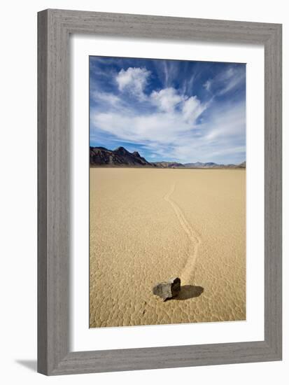 Death Valley National Park, CA: "Moving" Rocks Of The Famous Racetrack-Ian Shive-Framed Photographic Print