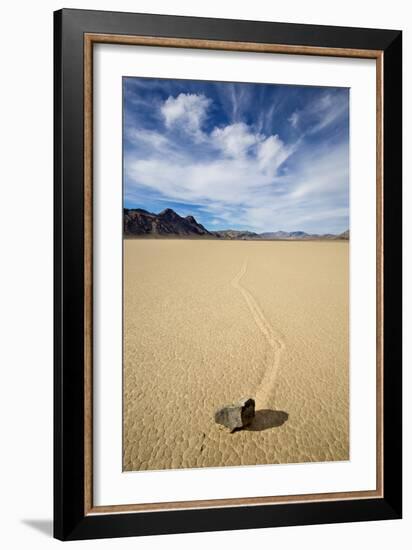 Death Valley National Park, CA: "Moving" Rocks Of The Famous Racetrack-Ian Shive-Framed Photographic Print