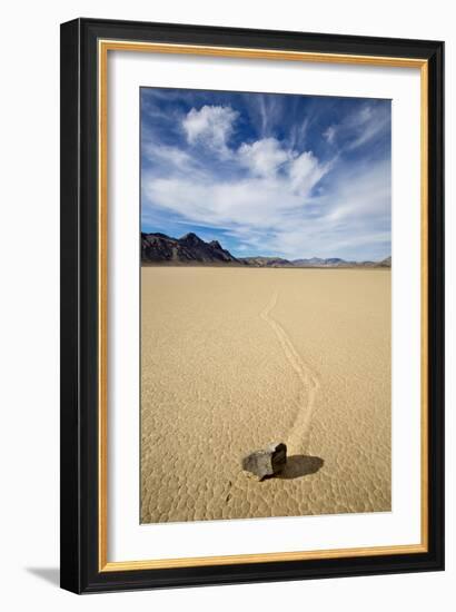 Death Valley National Park, CA: "Moving" Rocks Of The Famous Racetrack-Ian Shive-Framed Photographic Print