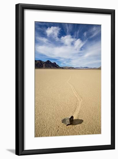 Death Valley National Park, CA: "Moving" Rocks Of The Famous Racetrack-Ian Shive-Framed Photographic Print