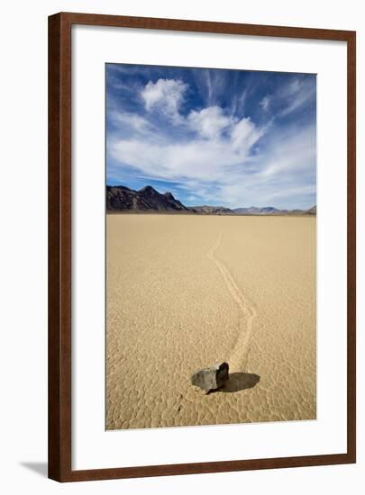 Death Valley National Park, CA: "Moving" Rocks Of The Famous Racetrack-Ian Shive-Framed Photographic Print