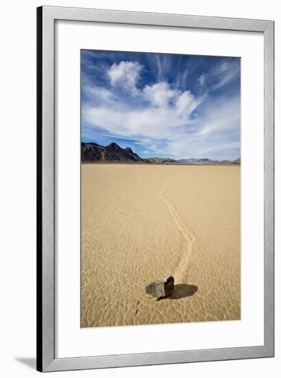 Death Valley National Park, CA: "Moving" Rocks Of The Famous Racetrack-Ian Shive-Framed Photographic Print