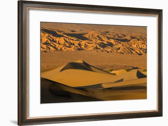 Death Valley National Park, California: Mesquite Sand Dunes Near Stovepipe Wells-Ian Shive-Framed Photographic Print