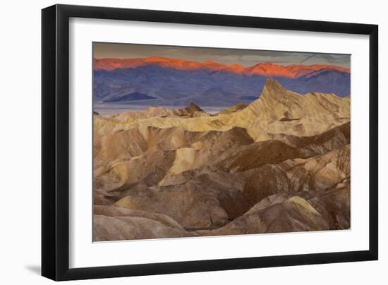 Death Valley National Park, California: Sunrise On Zabriskie Point-Ian Shive-Framed Photographic Print