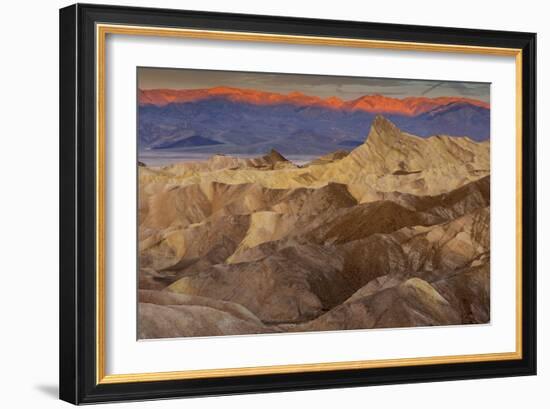 Death Valley National Park, California: Sunrise On Zabriskie Point-Ian Shive-Framed Photographic Print