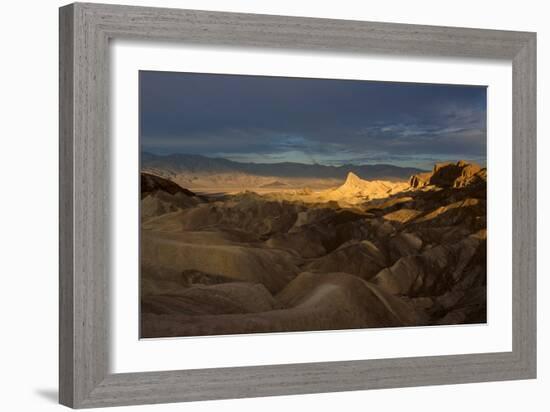 Death Valley National Park, California: Sunrise On Zabriskie Point-Ian Shive-Framed Photographic Print