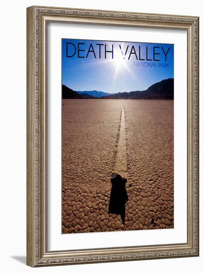 Death Valley National Park - Racetrack at Day-Lantern Press-Framed Art Print