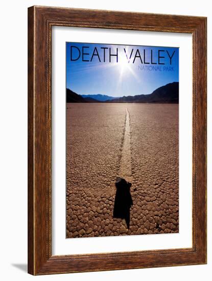 Death Valley National Park - Racetrack at Day-Lantern Press-Framed Art Print