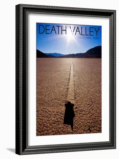 Death Valley National Park - Racetrack at Day-Lantern Press-Framed Art Print