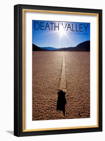 Death Valley National Park - Racetrack at Day-Lantern Press-Framed Art Print