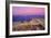 Death Valley National Park - Zabriskie Point and Sunset-Lantern Press-Framed Premium Giclee Print