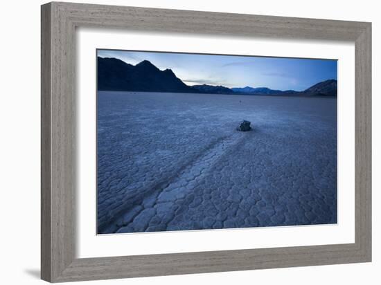 Death Valley NP, CA: "Moving" Rocks Of The Famous Racetrack-Ian Shive-Framed Photographic Print