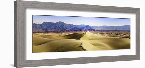 Death Valley Sand Dunes at Mesquite Flats.-Janet Muir-Framed Photographic Print