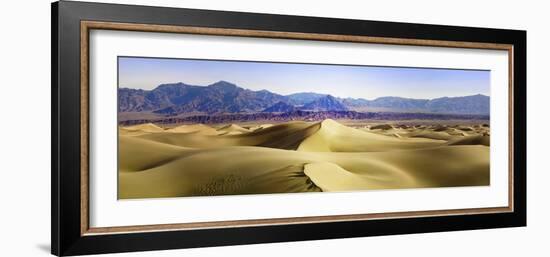 Death Valley Sand Dunes at Mesquite Flats.-Janet Muir-Framed Photographic Print