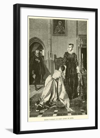 Death Warrant of Mary Queen of Scots-null-Framed Giclee Print