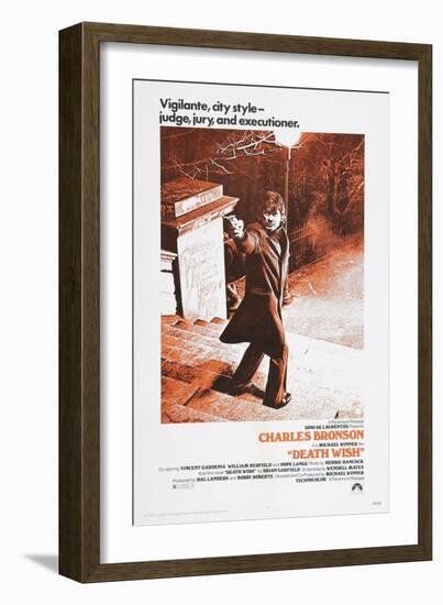 DEATH WISH, Charles Bronson, 1974-null-Framed Art Print