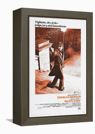 DEATH WISH, Charles Bronson, 1974-null-Framed Stretched Canvas