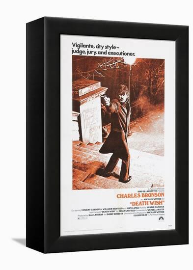 DEATH WISH, Charles Bronson, 1974-null-Framed Stretched Canvas