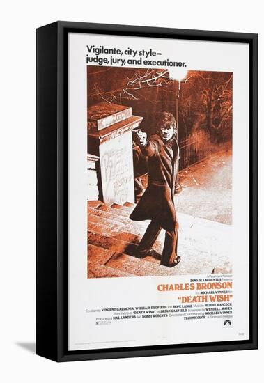 DEATH WISH, Charles Bronson, 1974-null-Framed Stretched Canvas